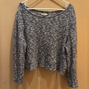 Madewell multicolored knit cropped sweater Size Large